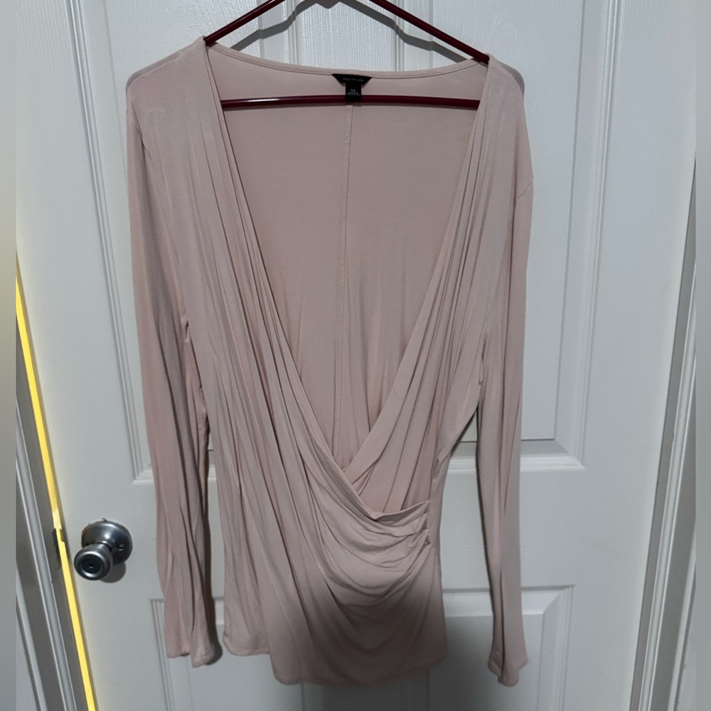 Ann Taylor Crossover blouse XL